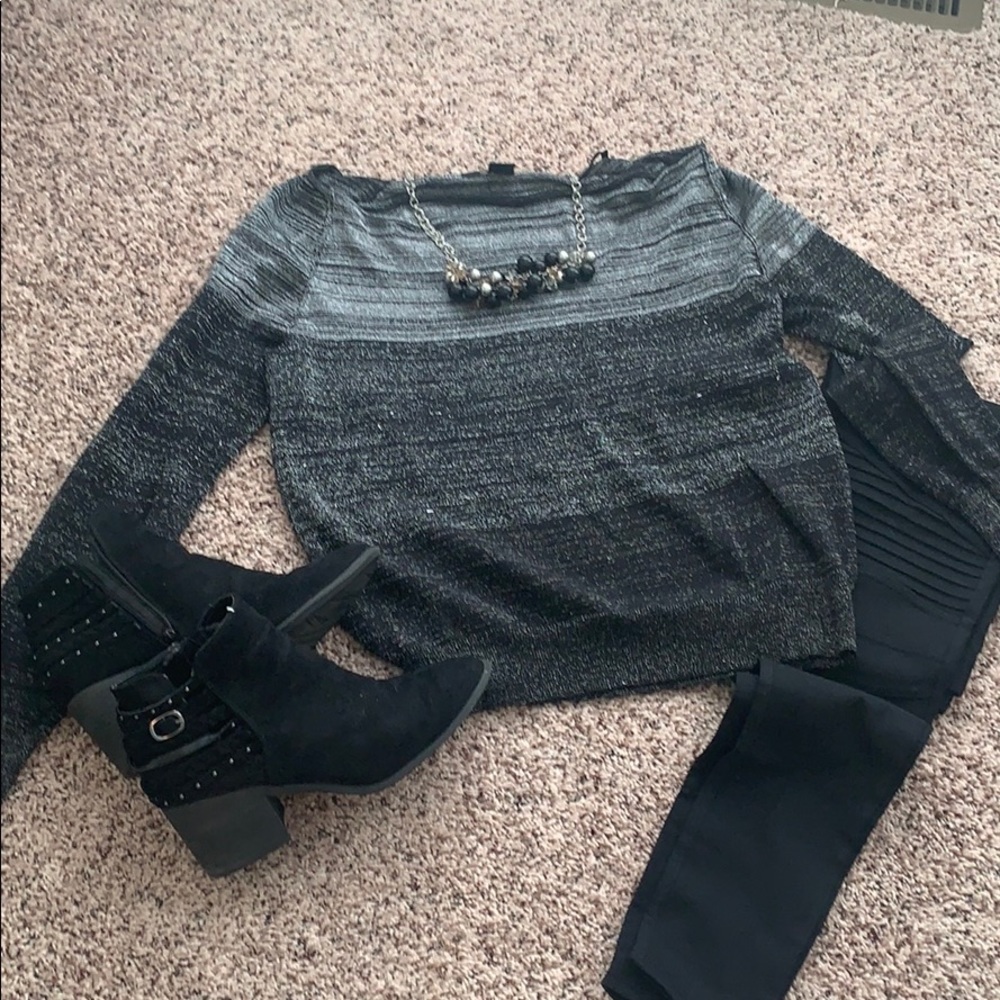 Off the shoulder/ wide neckline sweater